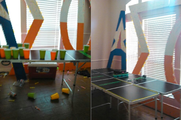 Ping Pong Table - Before and After